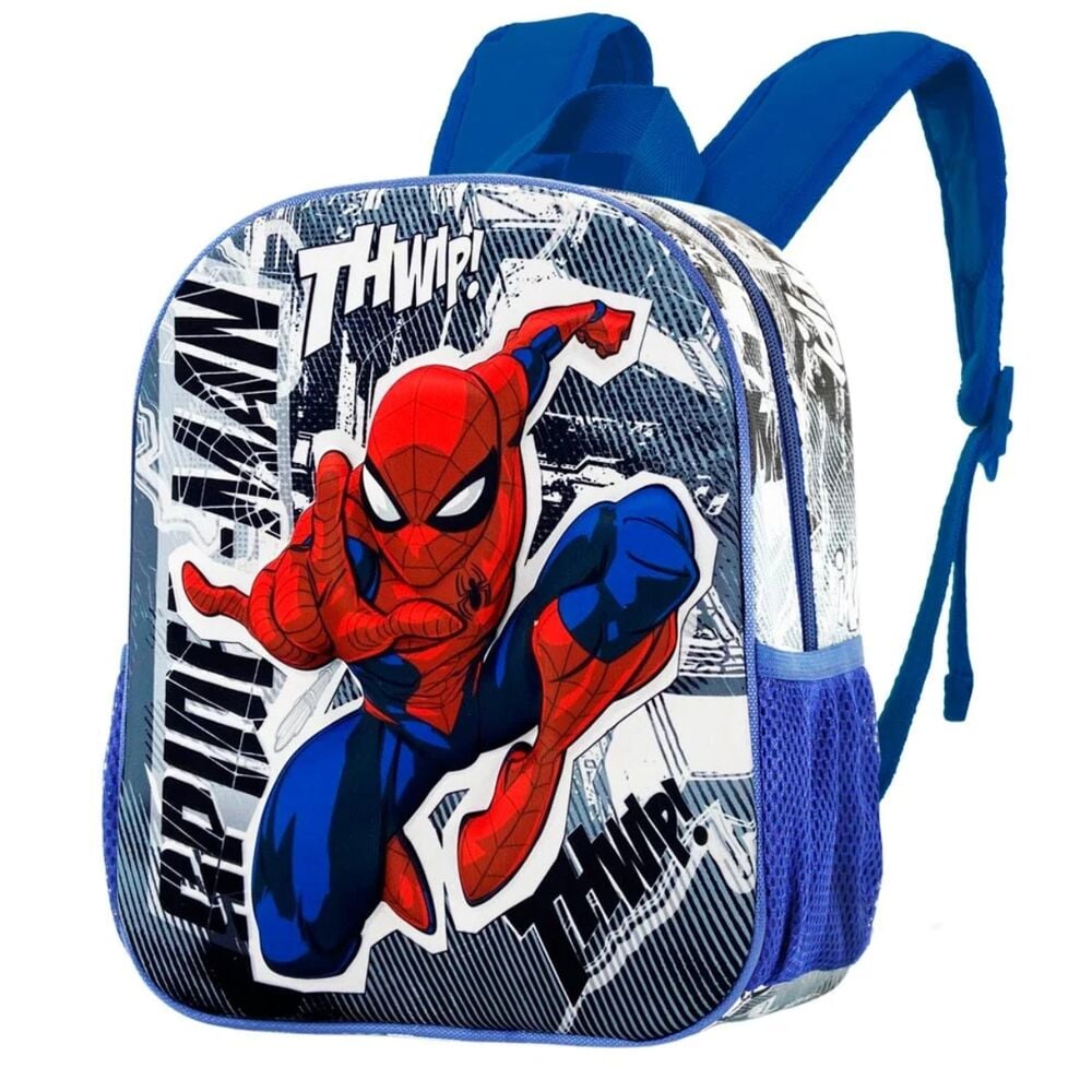 Mochila 3D de Spider-Man Marvel con diseño de cómic