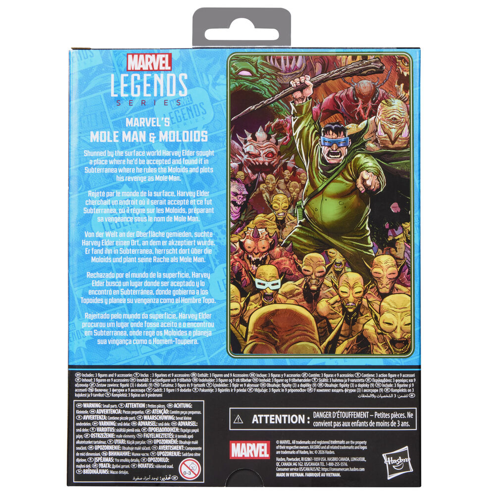 Set Marvel Legends con Mole Man y dos Moloids de Los 4 Fantásticos - 14