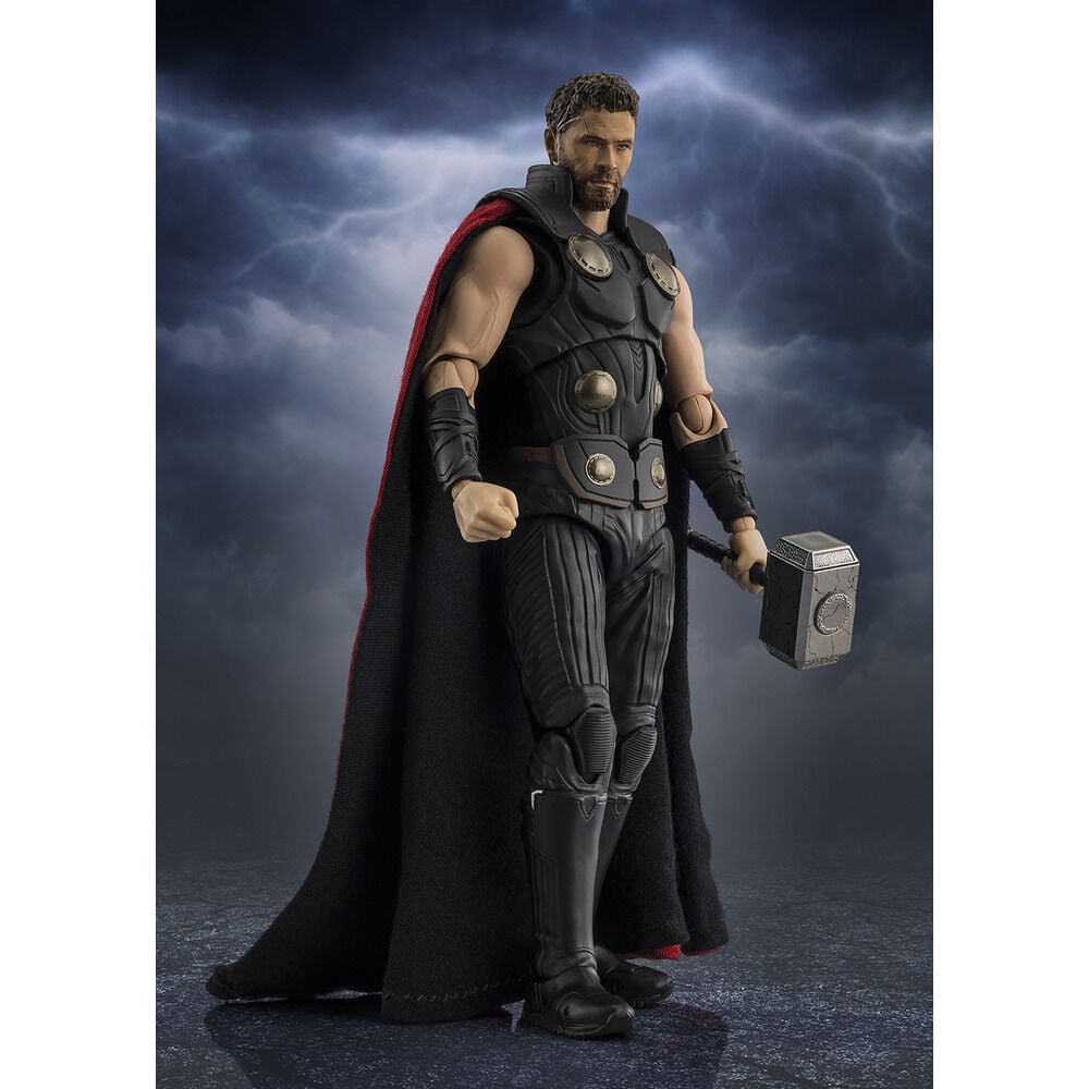 Figura articulada de Thor Avengers: Doomsday con capa y martillo