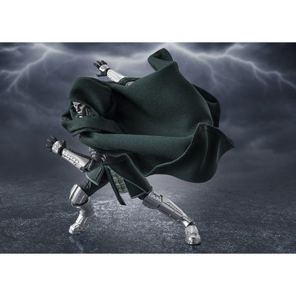 Figura articulada de Doctor Doom con armadura, máscara, capucha y capa oscura - 7