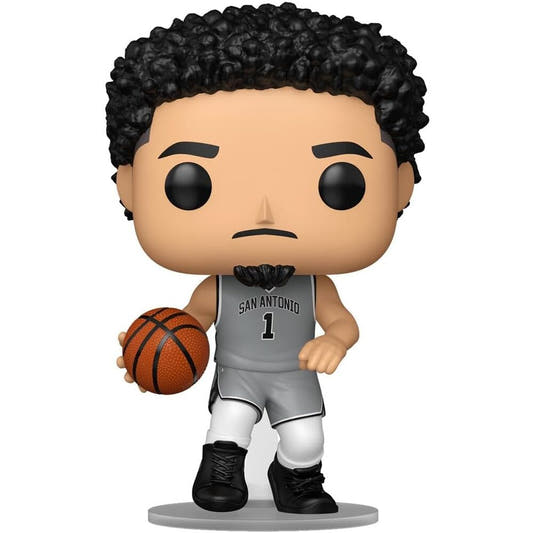Figura Funko POP! de Victor Wembanyama con uniforme de los Spurs y balón - 2