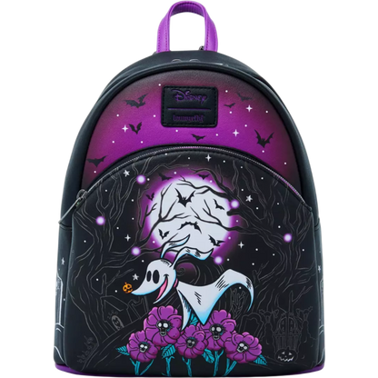 Mochila Disney Loungefly de Zero con diseño lunar morado y negro