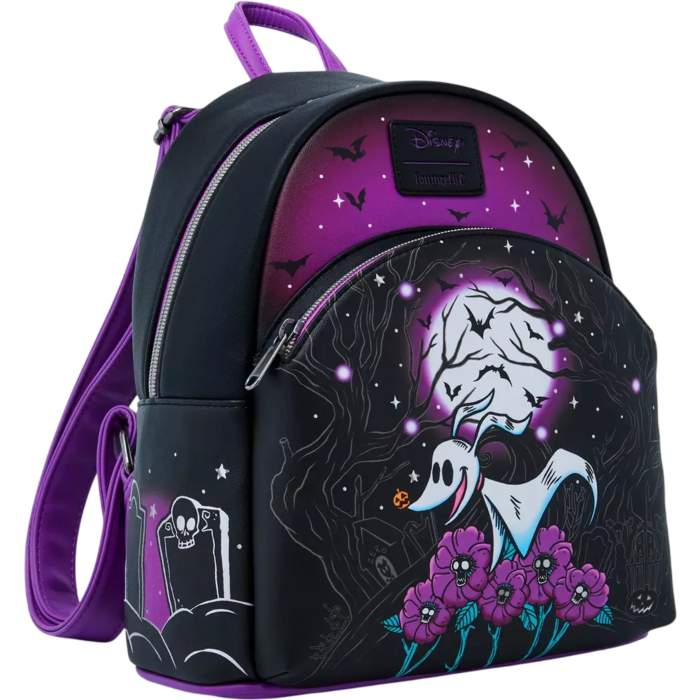 Mochila Disney Loungefly de Zero con diseño lunar morado y negro - 2