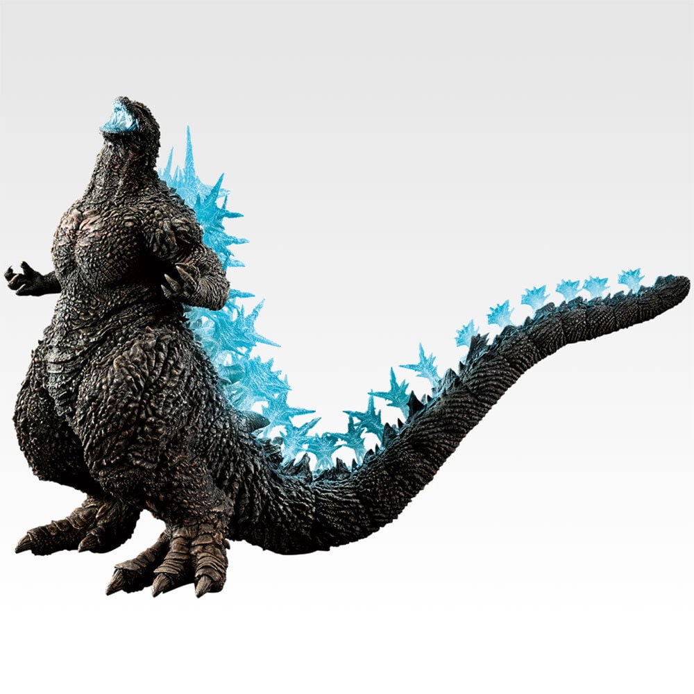 Figura Ichibansho de Godzilla 2023 con placas dorsales azules