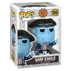 Figura Funko POP! de Sam Eagle de Muppet Treasure Island en su caja