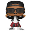 Figura Funko POP de Bruno Mars con gorra, gafas y chaqueta negra