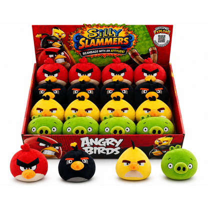 Peluches Angry Birds Silly Slammers surtidos de 8 cm
