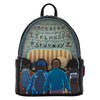Mochila Loungefly de Stranger Things con abecedario y cuatro personajes