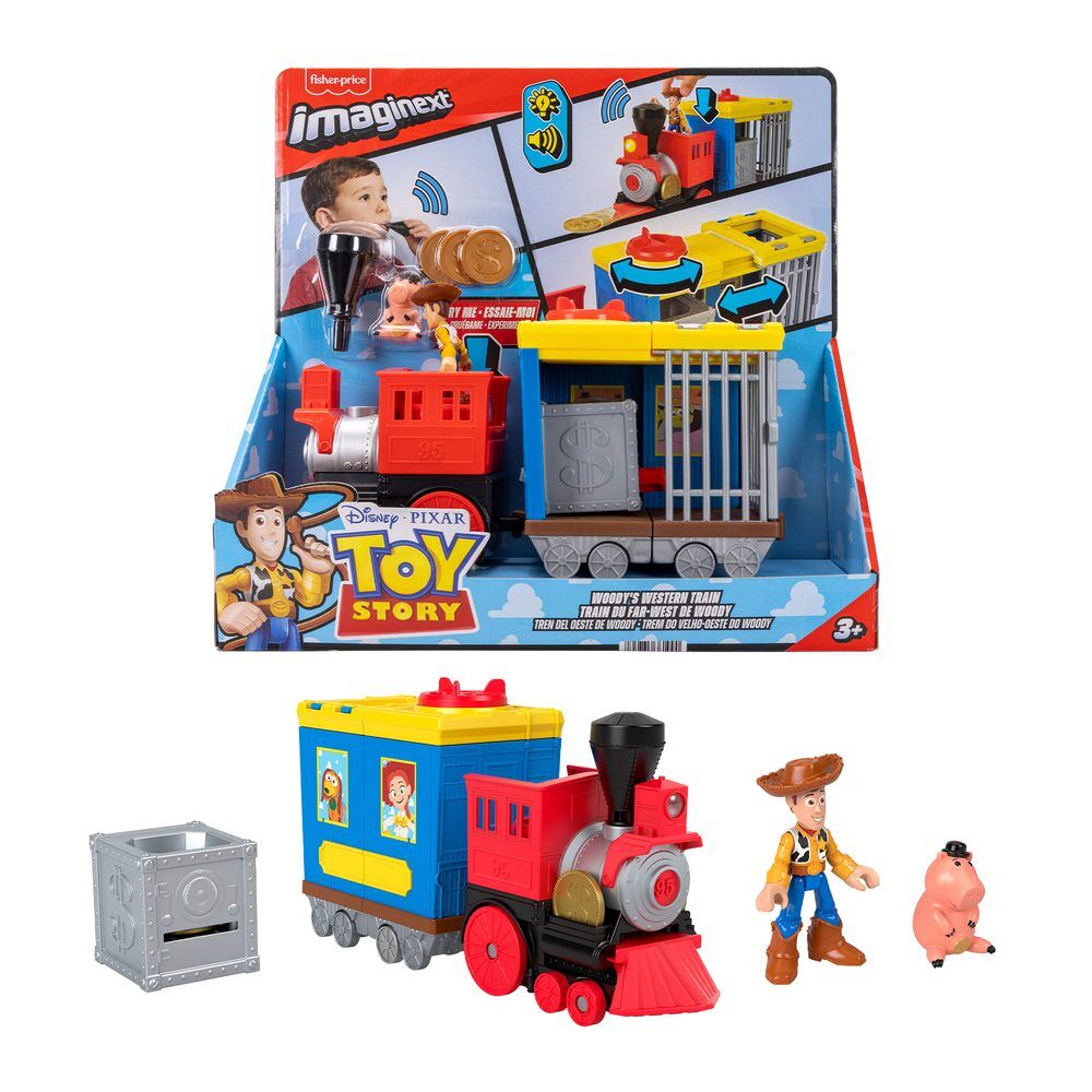 Tren del Oeste de Woody de Toy Story con figuras y accesorios