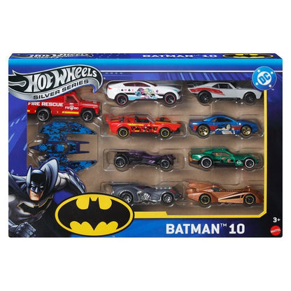 Set Hot Wheels Batman DC Comics con 10 vehículos a escala 1:64