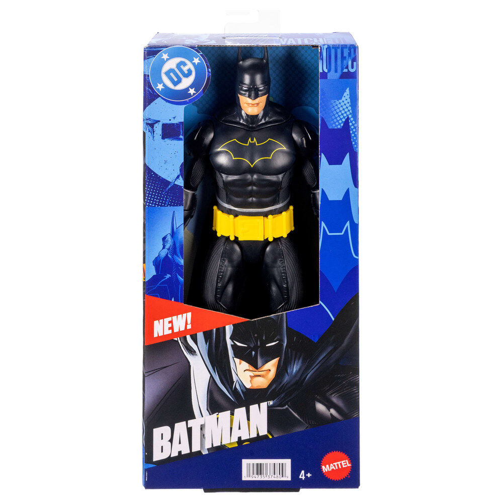 Figura articulada de Batman DC Comics de 30 cm con traje negro y detalles amarillos