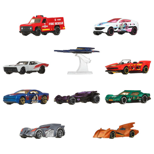 Set Hot Wheels Batman DC Comics con 10 vehículos a escala 1:64 - 2