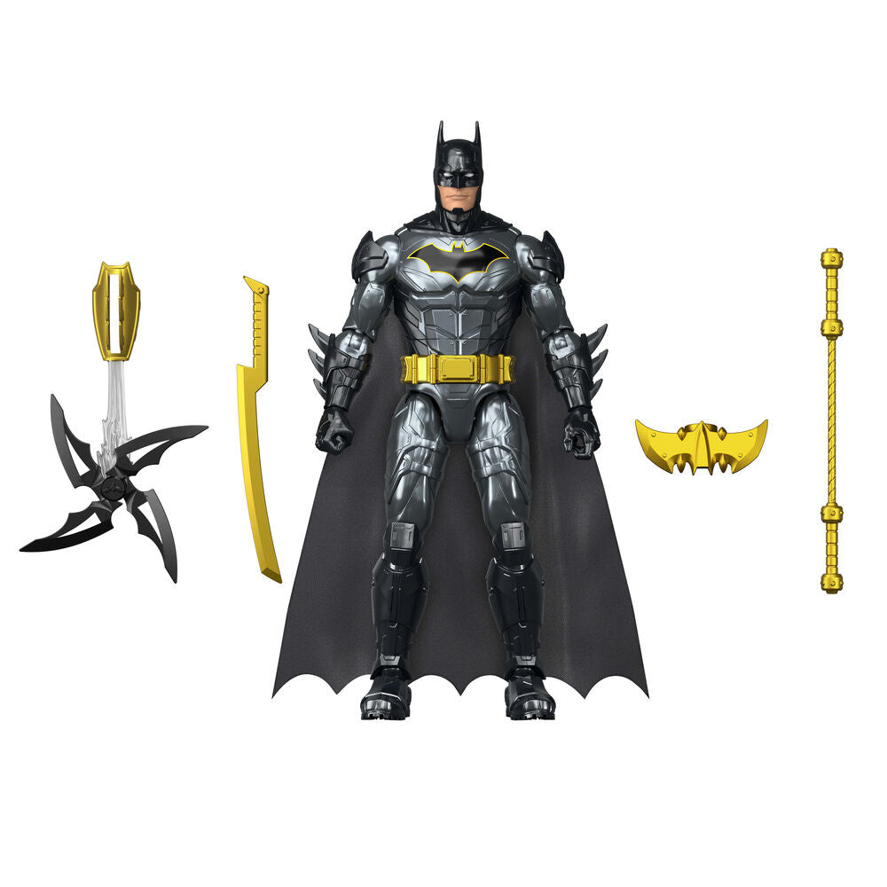 Figura Batman DC Universe de 30 cm con capa, armas y cinturón amarillo - 2