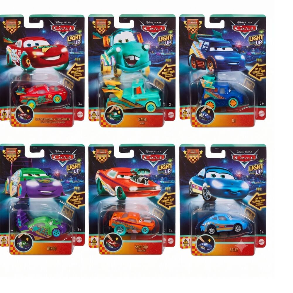 Coches Disney Pixar Cars Light Up de Mattel en surtido