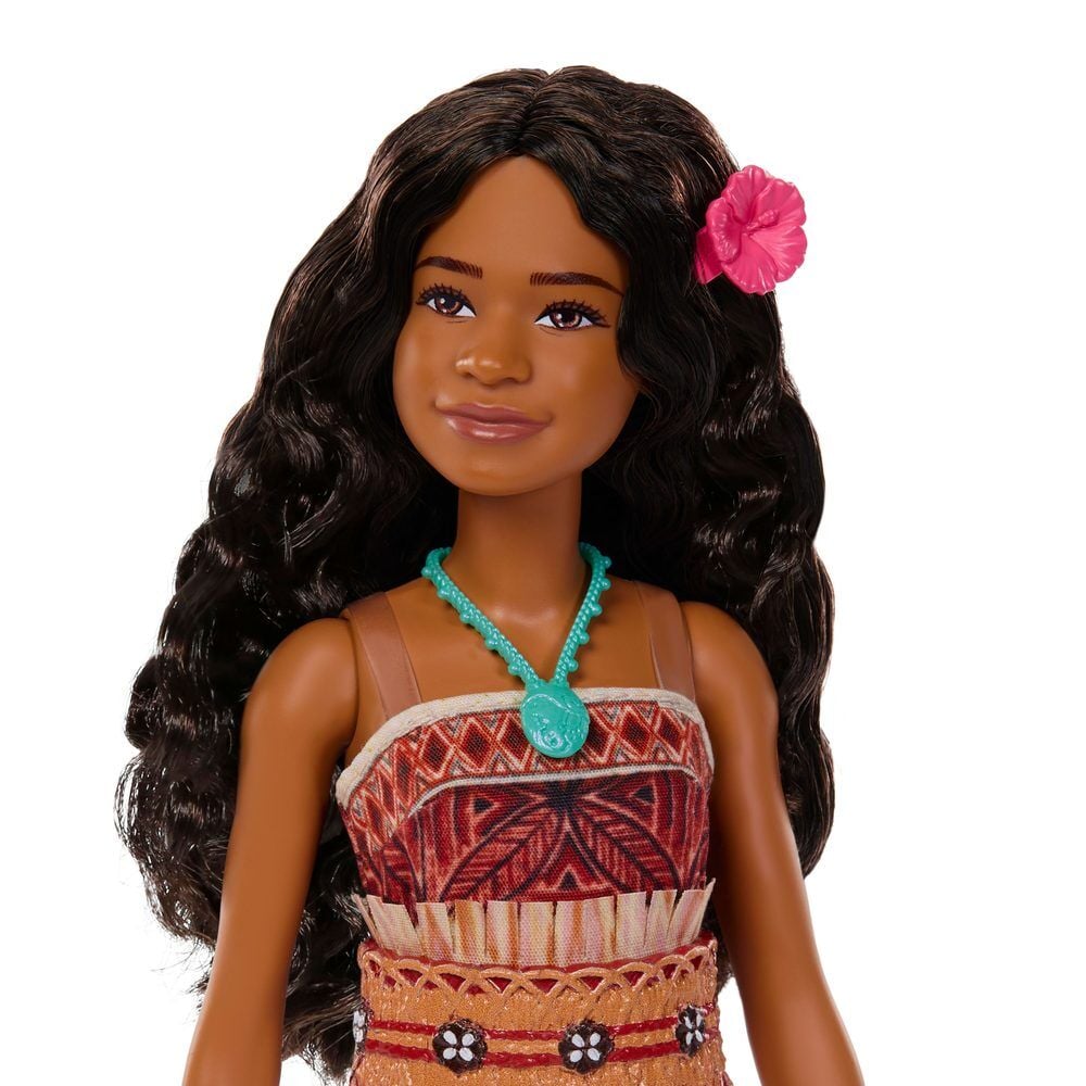 Muñeca Vaiana de Disney con pelo largo y accesorios - 3