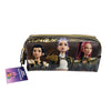 Portatodo Golden KPop Demon Hunters negro y dorado con tres personajes