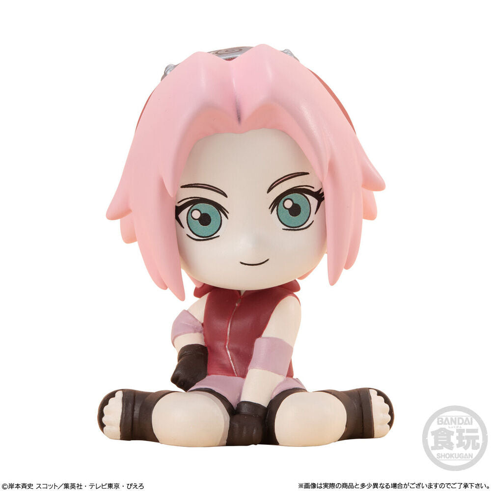 Caja sorpresa Relacot Naruto con figuras de personajes en poses relajadas - 5