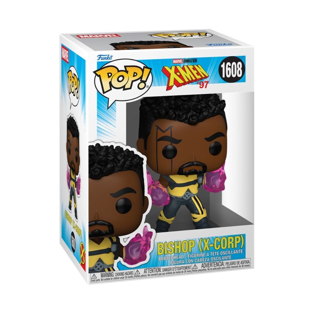 Figura Funko POP! de Bishop X-Corp de X-Men ’97 en su caja
