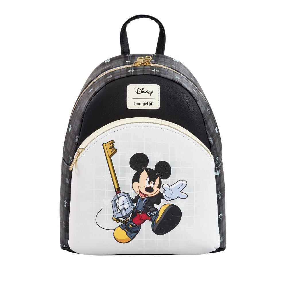 Mochila Loungefly Disney de Mickey con llave espada de Kingdom Hearts