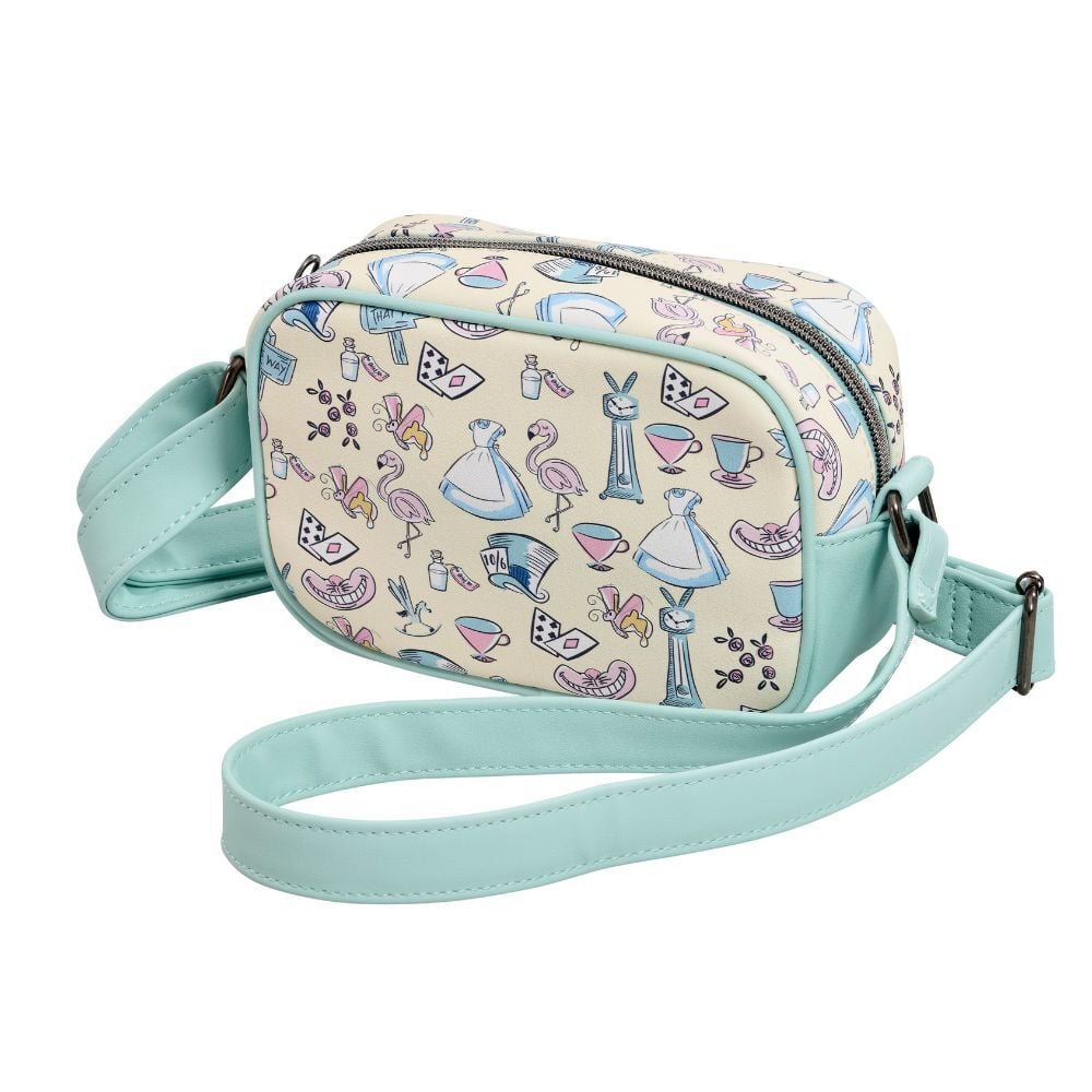 Bolso bandolera Loungefly de Alicia en el País de las Maravillas Disney con estampado pastel - 3