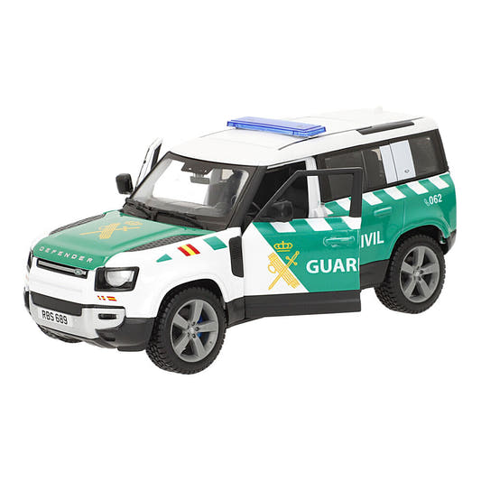 Coche Burago Land Rover Defender 110 de la Guardia Civil a escala 1:24 - 3