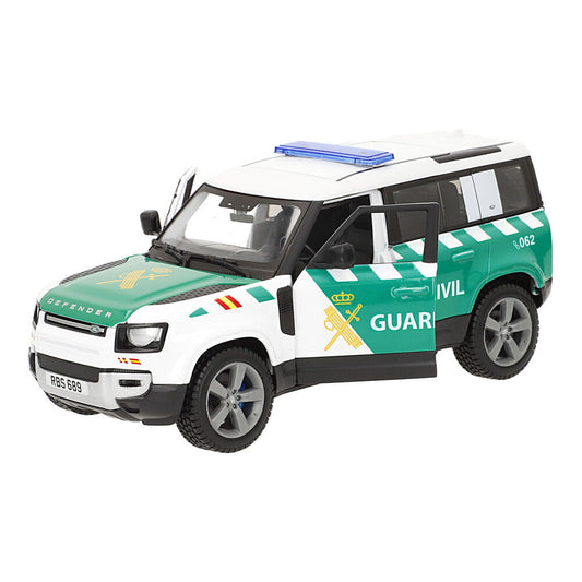 Coche Burago Land Rover Defender 110 de la Guardia Civil a escala 1:24 - 3