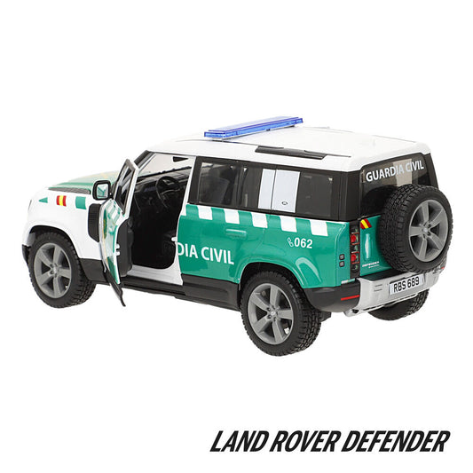 Coche Burago Land Rover Defender 110 de la Guardia Civil a escala 1:24 - 4