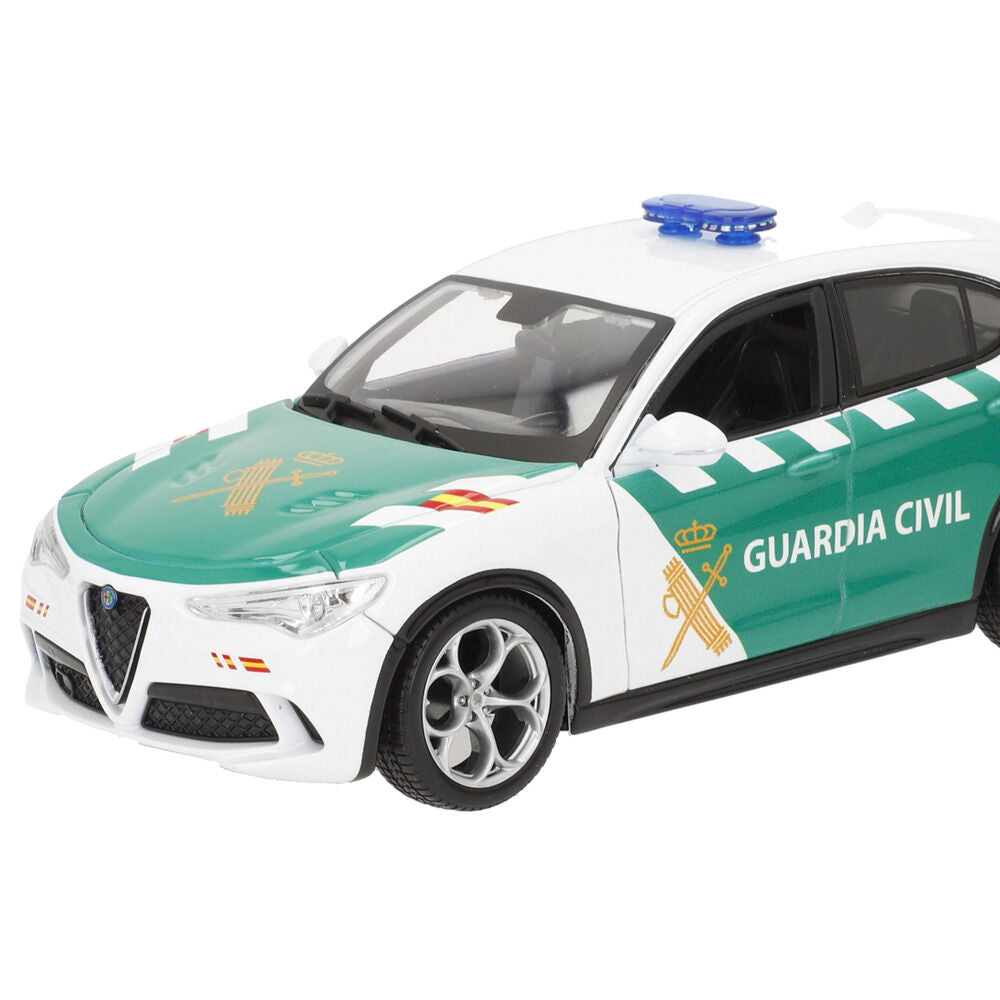 Coche BURAGO Alfa Romeo Stelvio de la Guardia Civil a escala 1:24 - 2