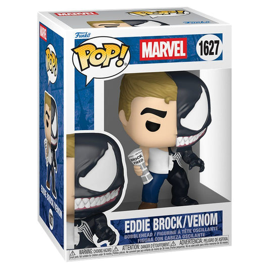 Figura Funko POP! Marvel de Eddie Brock y Venom en su caja