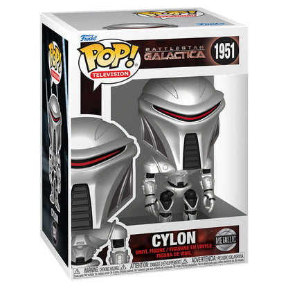 Figura Funko POP! Cylon Metallic de Battlestar Galactica en caja