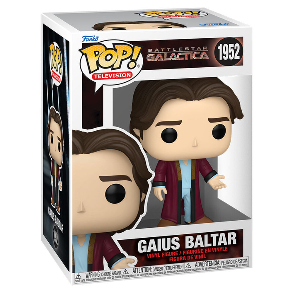 Figura Funko POP! de Gaius Baltar de Battlestar Galactica en caja