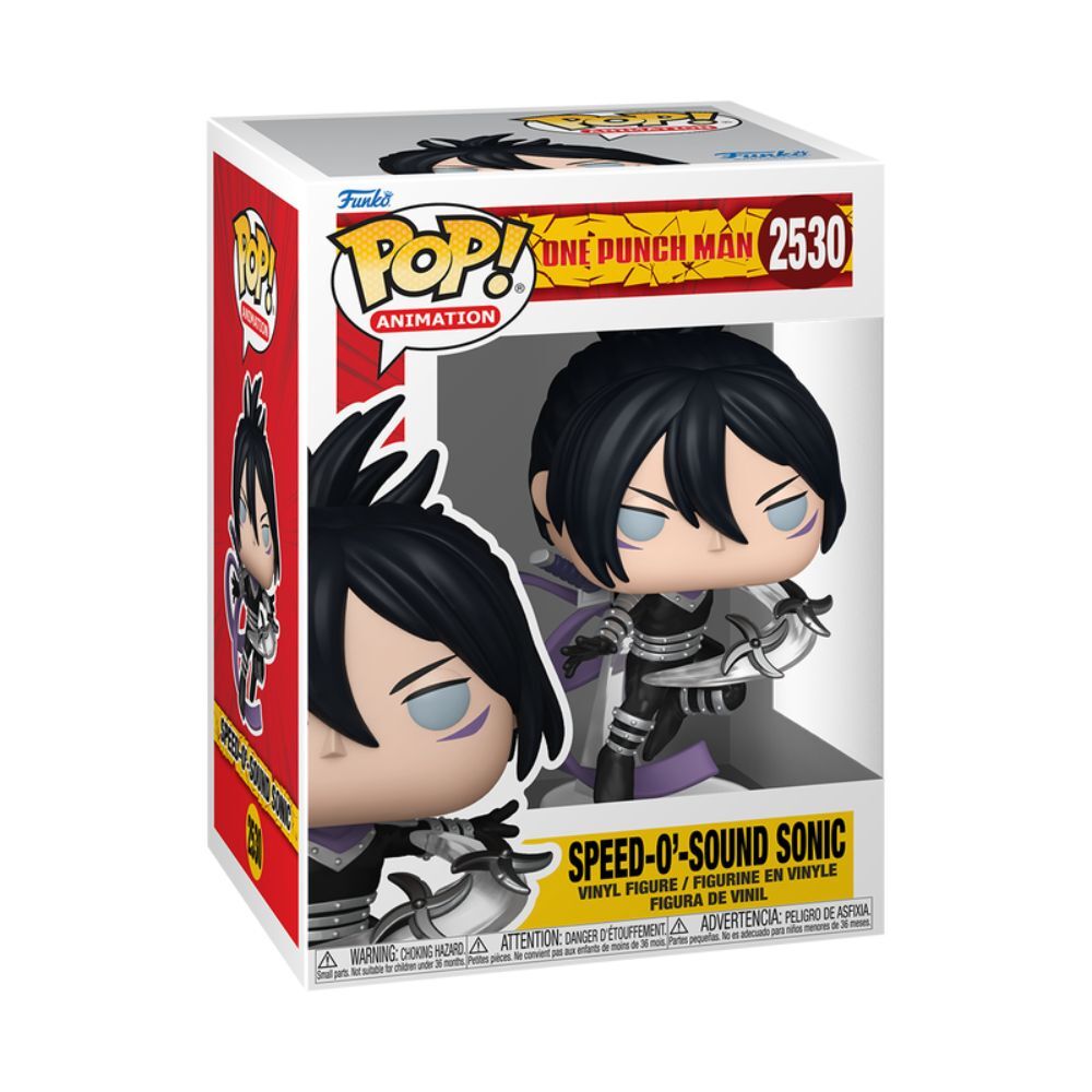 Figura Funko POP de Speed-O-Sound Sonic de One Punch Man en caja
