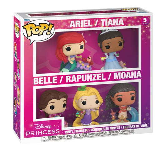 Blíster FUNKO POP con cinco figuras Disney Princesas