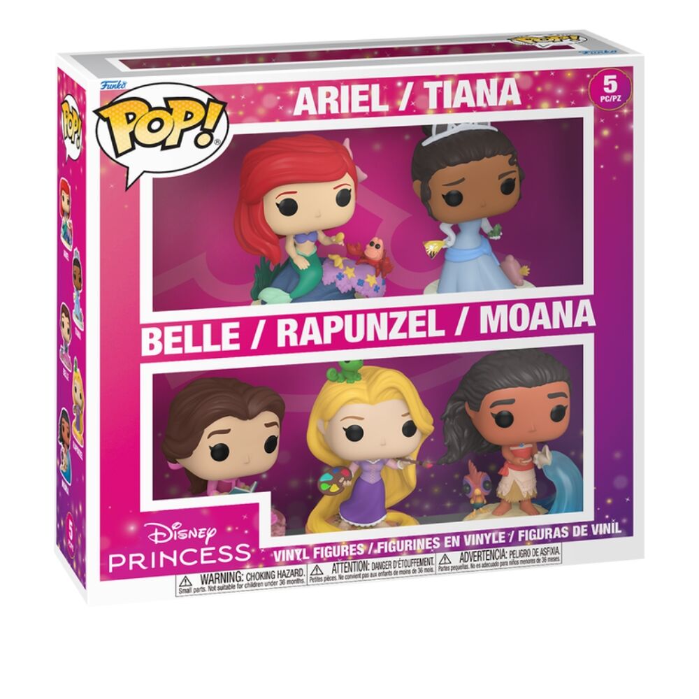 Blíster FUNKO POP con cinco figuras Disney Princesas