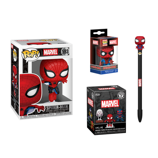 Bundle FUNKO Marvel Spider-Man con figura POP, llavero, Mystery Mini y bolígrafo - 2