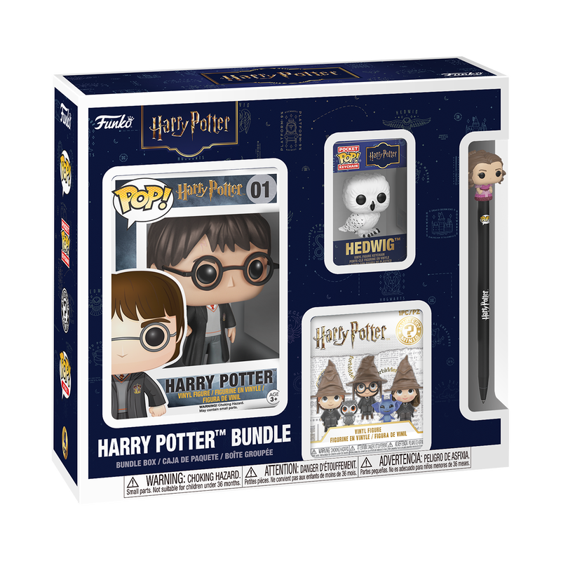 Bundle FUNKO Harry Potter con figura POP, llavero, Mystery Mini y bolígrafo