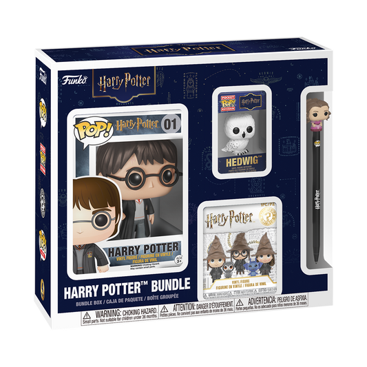 Bundle FUNKO Harry Potter con figura POP, llavero, Mystery Mini y bolígrafo