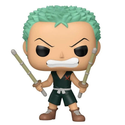 Figura Funko POP de Zoro de One Piece con dos espadas