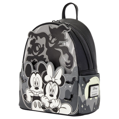 Mochila Loungefly Disney de Mickey y Minnie con diseño de fantasmas - 5