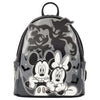 Mochila Loungefly Disney de Mickey y Minnie con diseño de fantasmas