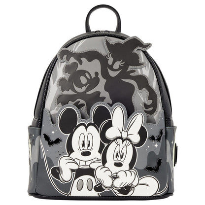 Mochila Loungefly Disney de Mickey y Minnie con diseño de fantasmas