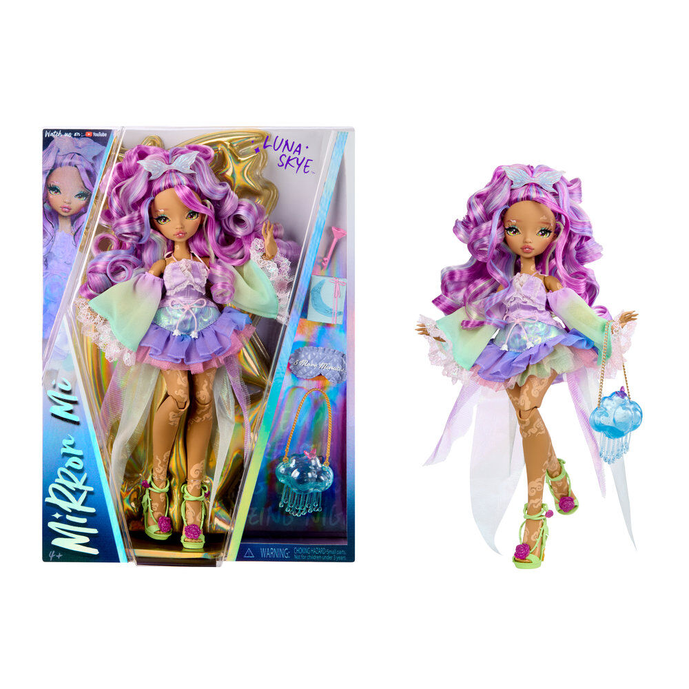 Muñeca MGA Luna Skye Dreamy MirrorMi con vestido morado y accesorios - 11