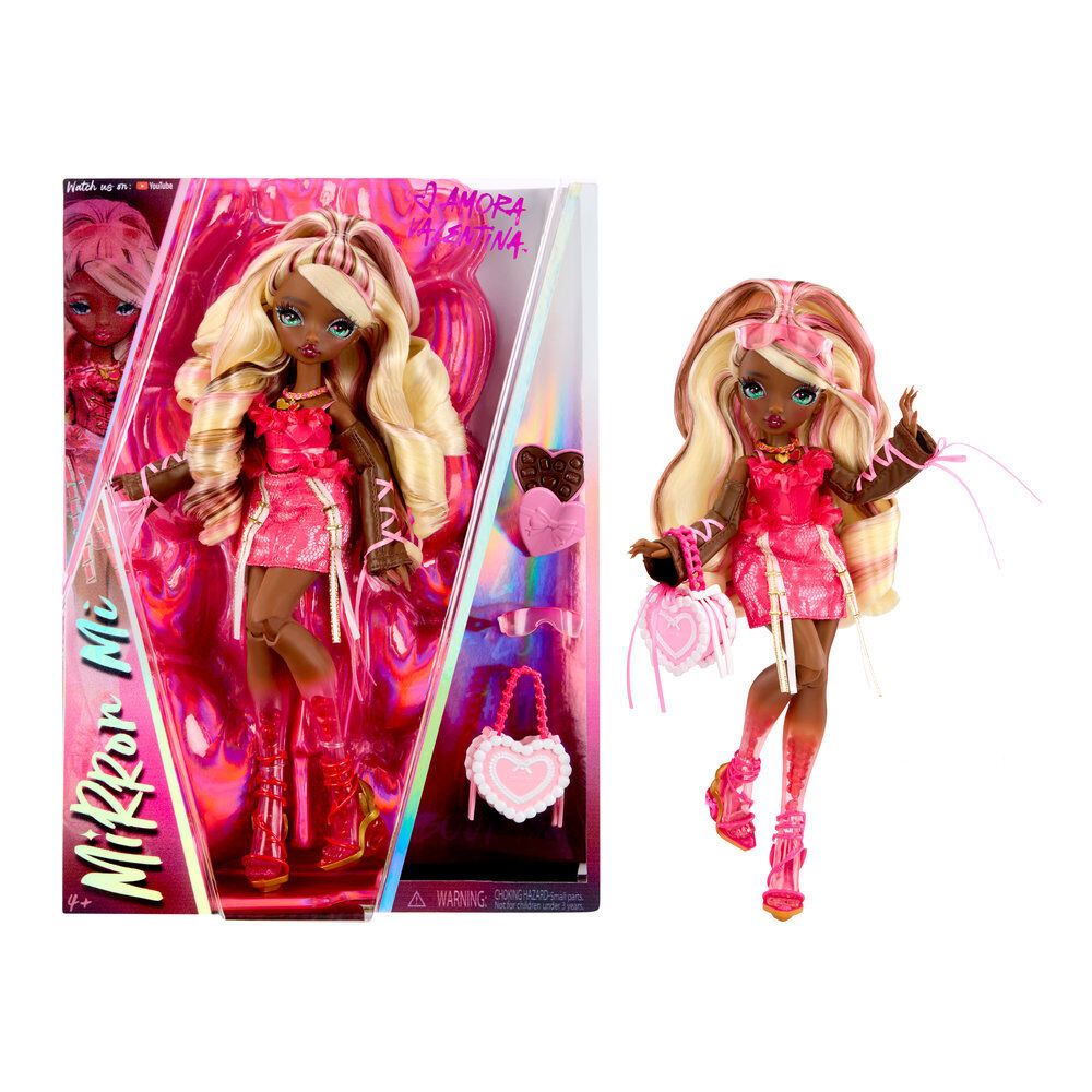 Muñeca Amora Valentina Love MirrorMi de MGA con vestido rosa y accesorios - 10