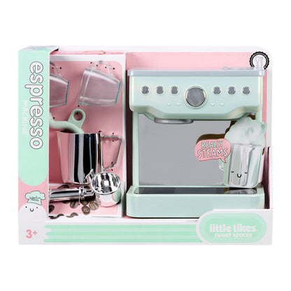 Máquina de espresso de juguete Little Tikes con dos tazas y accesorios