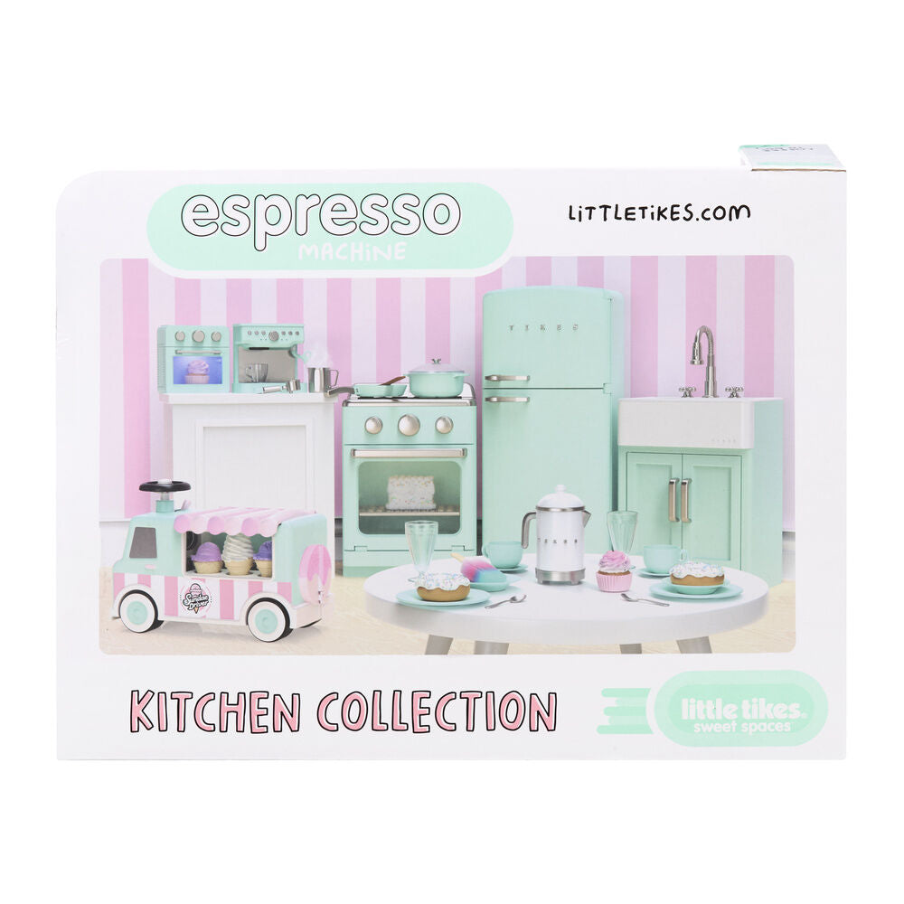 Máquina de espresso de juguete rosa Little Tikes con tazas y accesorios - 2