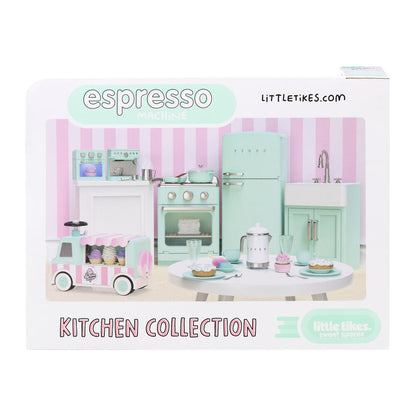 Máquina de espresso de juguete rosa Little Tikes con tazas y accesorios - 2