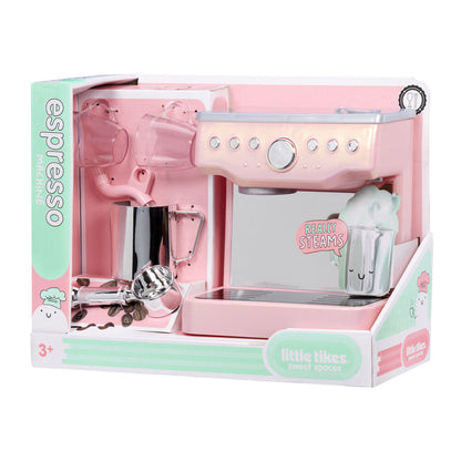 Máquina de espresso de juguete rosa Little Tikes con tazas y accesorios - 4