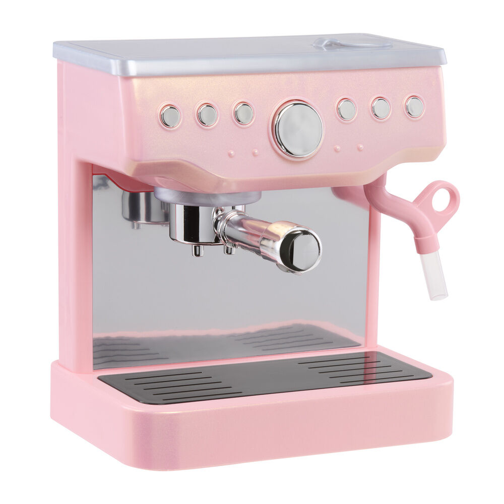 Máquina de espresso de juguete rosa Little Tikes con tazas y accesorios - 7