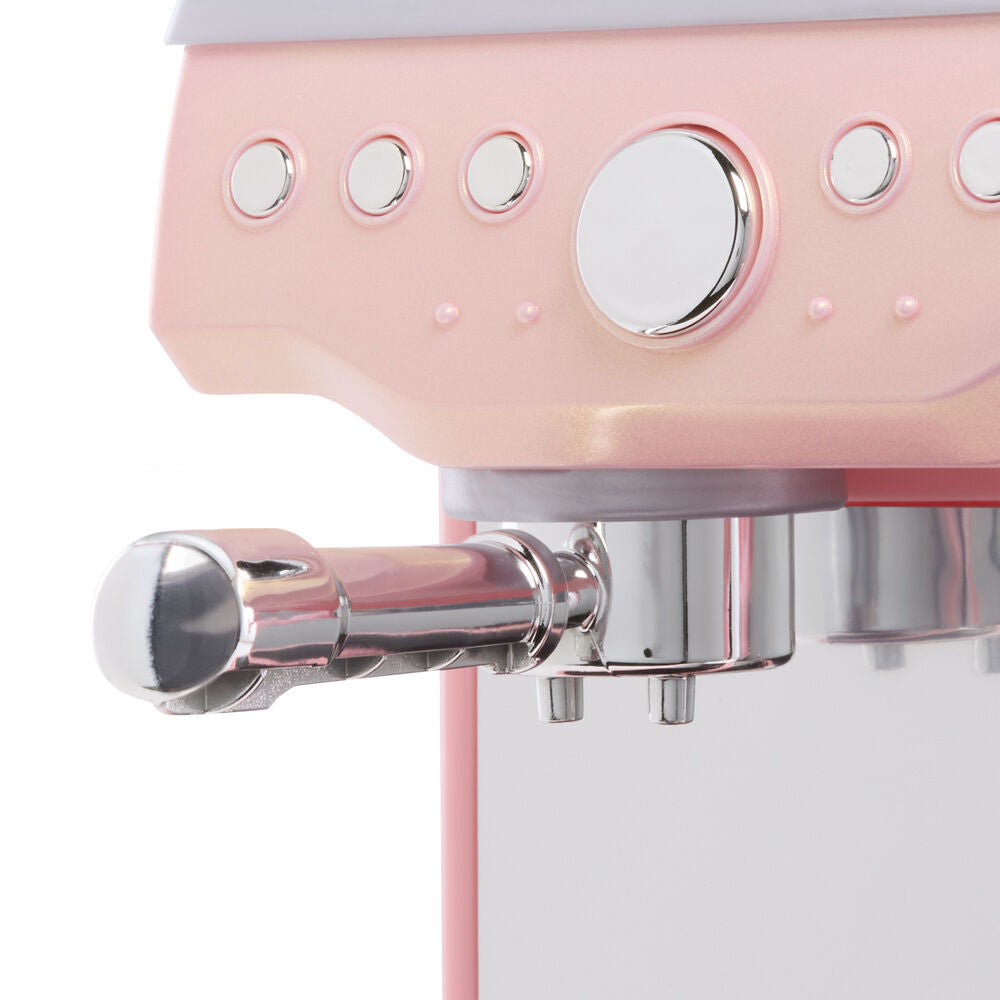 Máquina de espresso de juguete rosa Little Tikes con tazas y accesorios - 12