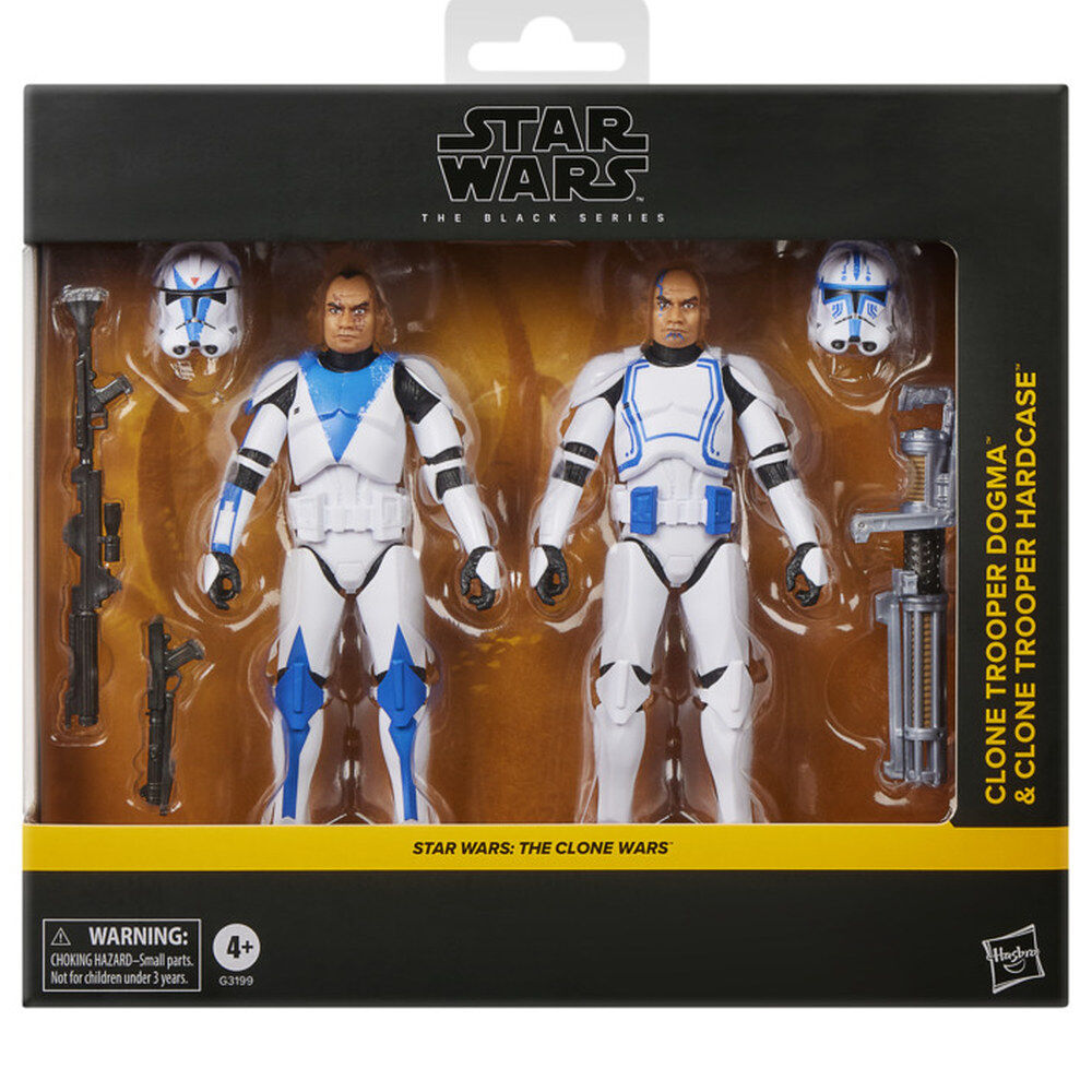 Pack Star Wars The Black Series con las figuras Clone Trooper Dogma y Hardcase